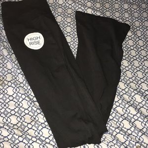 High waist bootcut leggings